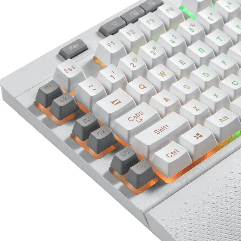 Redragon Shiva Membrane Keyboard White Rd K512 W Rgb 1