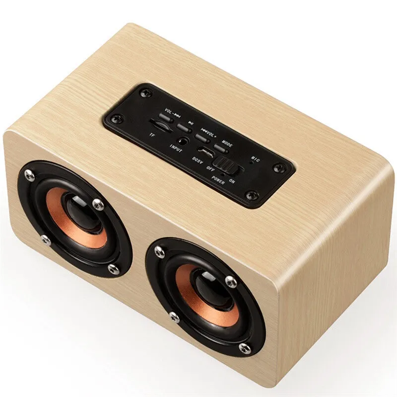 Retro Wooden Design Portal Bluetooth Speaker