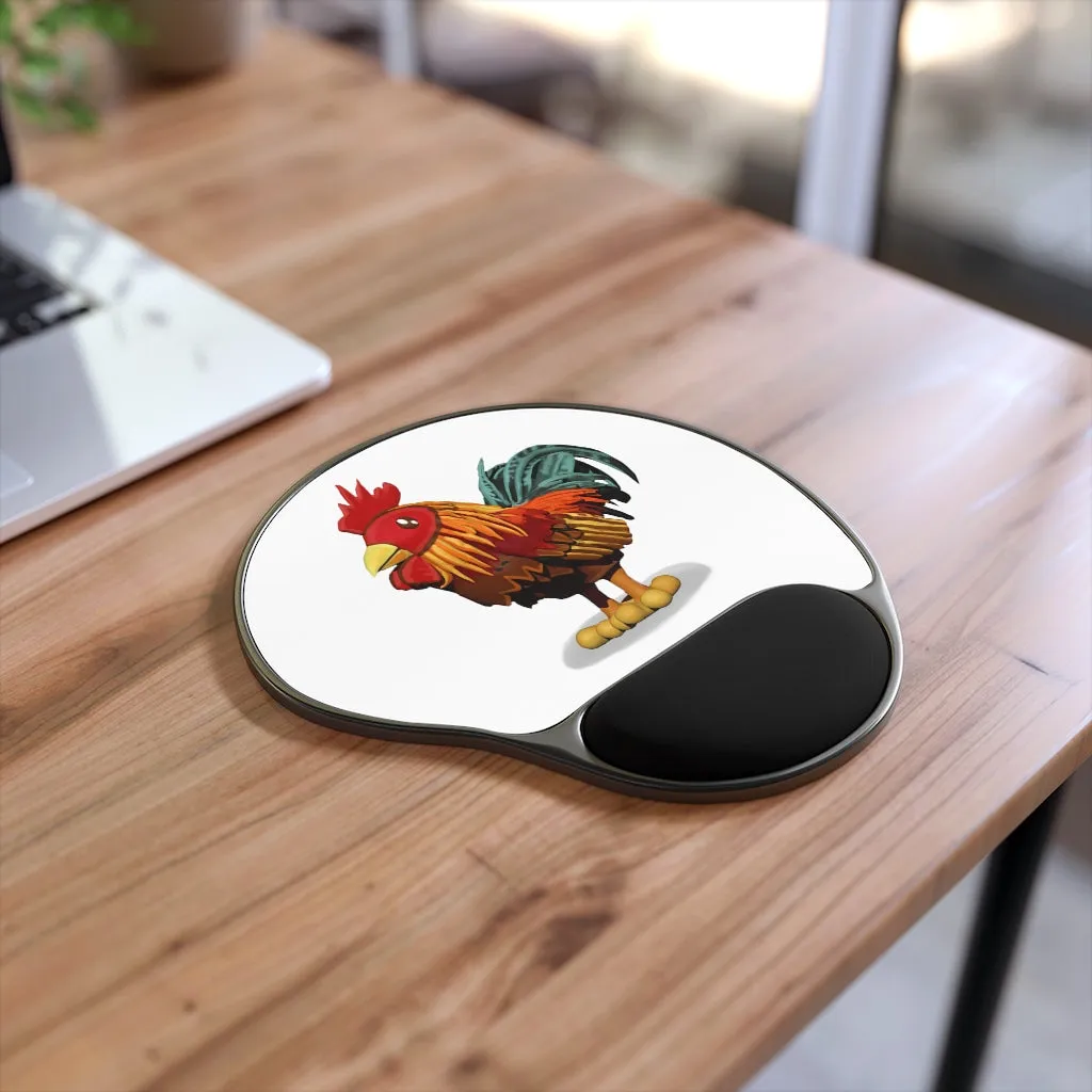 Rooster Mouse Pad With Wrist Rest