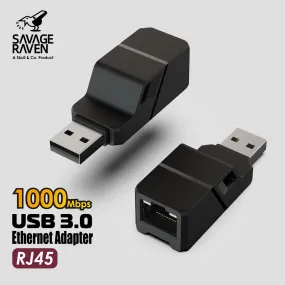 Savage Raven USB 3.0 to RJ45 Gigabit Ethernet Adapter for Laptop/SteamDock/Jumpgate