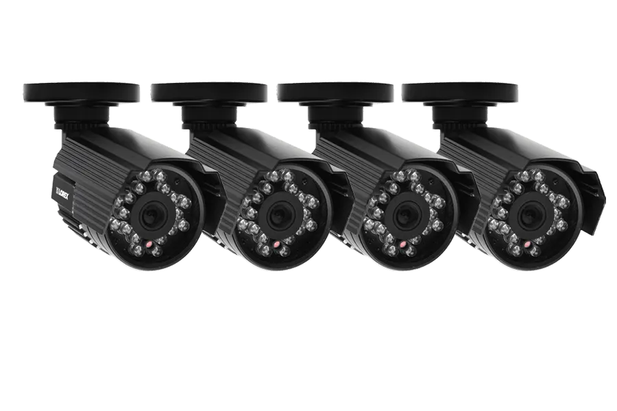 Security camera system with night vision cameras and audio