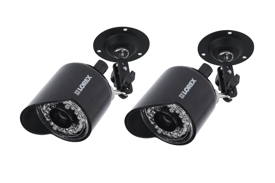 Security camera system with night vision cameras and audio