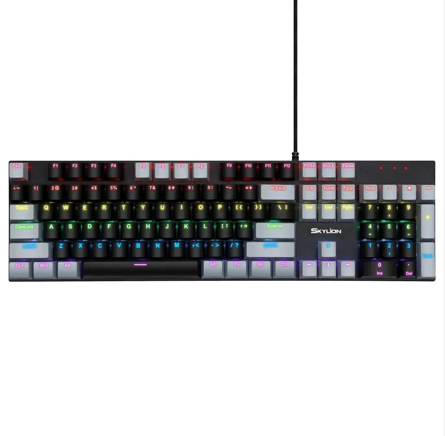 SKYLION G300 Wired Mechanical Keyboard 28 Kinds of Colorful