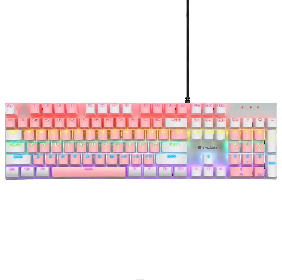 SKYLION G300 Wired Mechanical Keyboard 28 Kinds of Colorful