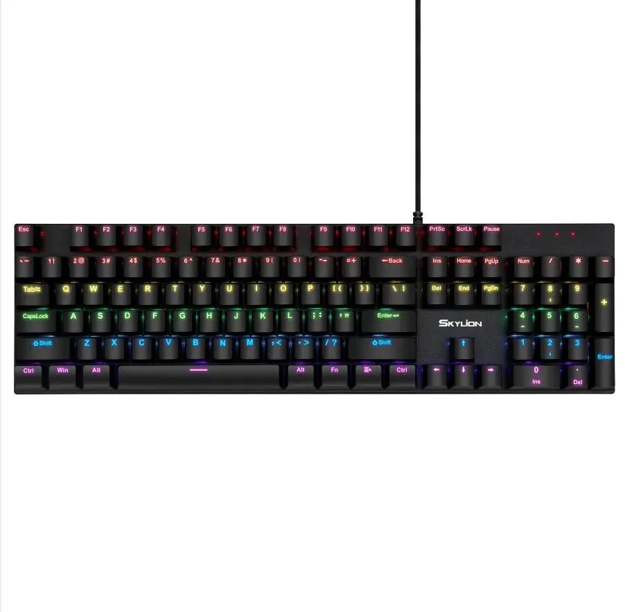 SKYLION G300 Wired Mechanical Keyboard 28 Kinds of Colorful