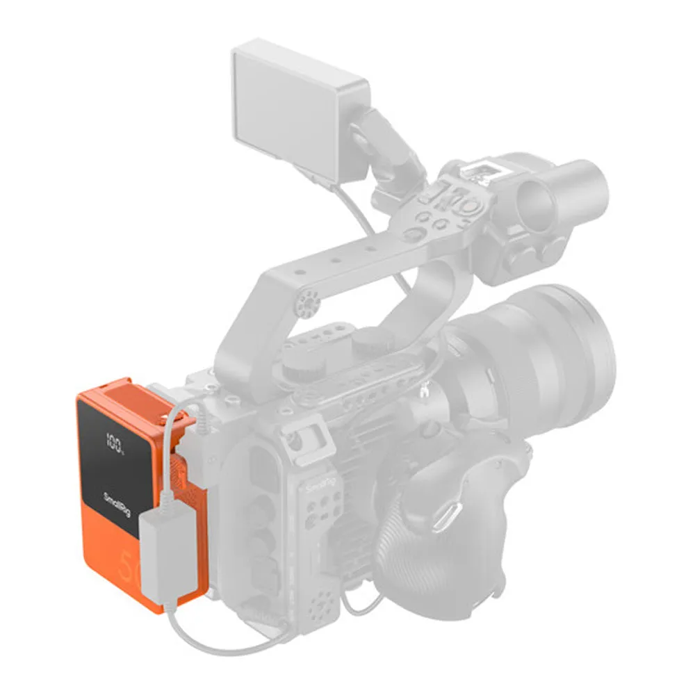 SmallRig VB50 Mini V Mount Battery (50Wh) with Safe & Fast Bi-Directional Charging, Multiple Interfaces & OLED Display for Cameras, Camcorders, Drones, Gimbals, Phones, Tablets, Laptops, Video Lights & Field Monitors | 4871 4872 3579