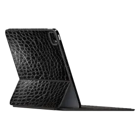 Smart Keyboard FOLIO for iPad Pro 12.9" LUXURIA BLACK ALLIGATOR Leather Skin