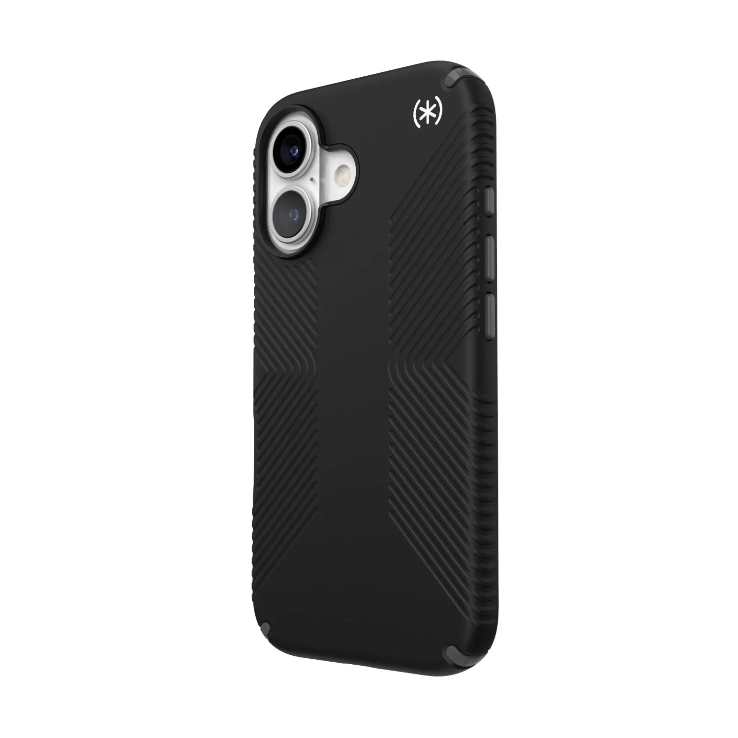 Speck Presidio2 Grip MagSafe Case - Apple iPhone 16 - Black & Slate Grey (SPK150756-3205)