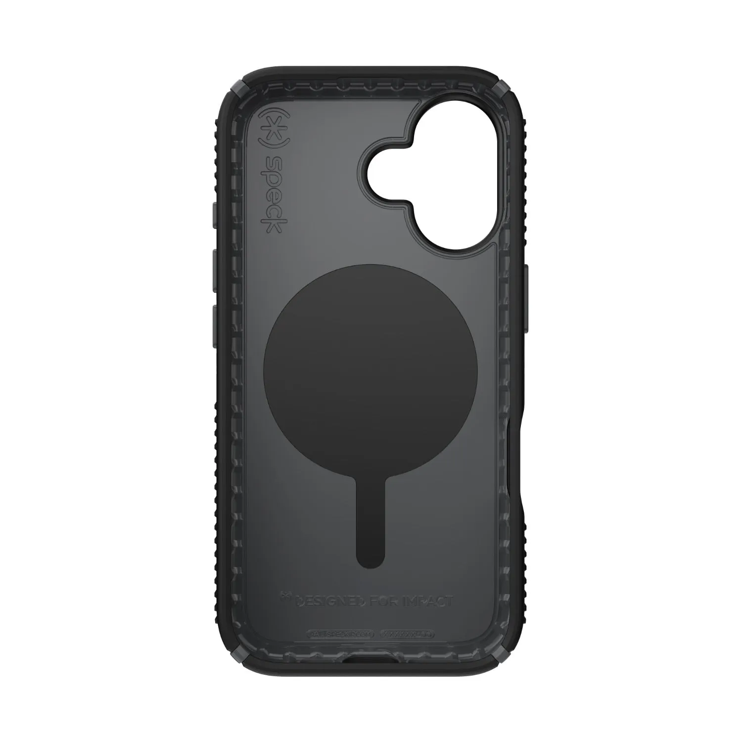 Speck Presidio2 Grip MagSafe Case - Apple iPhone 16 - Black & Slate Grey (SPK150756-3205)