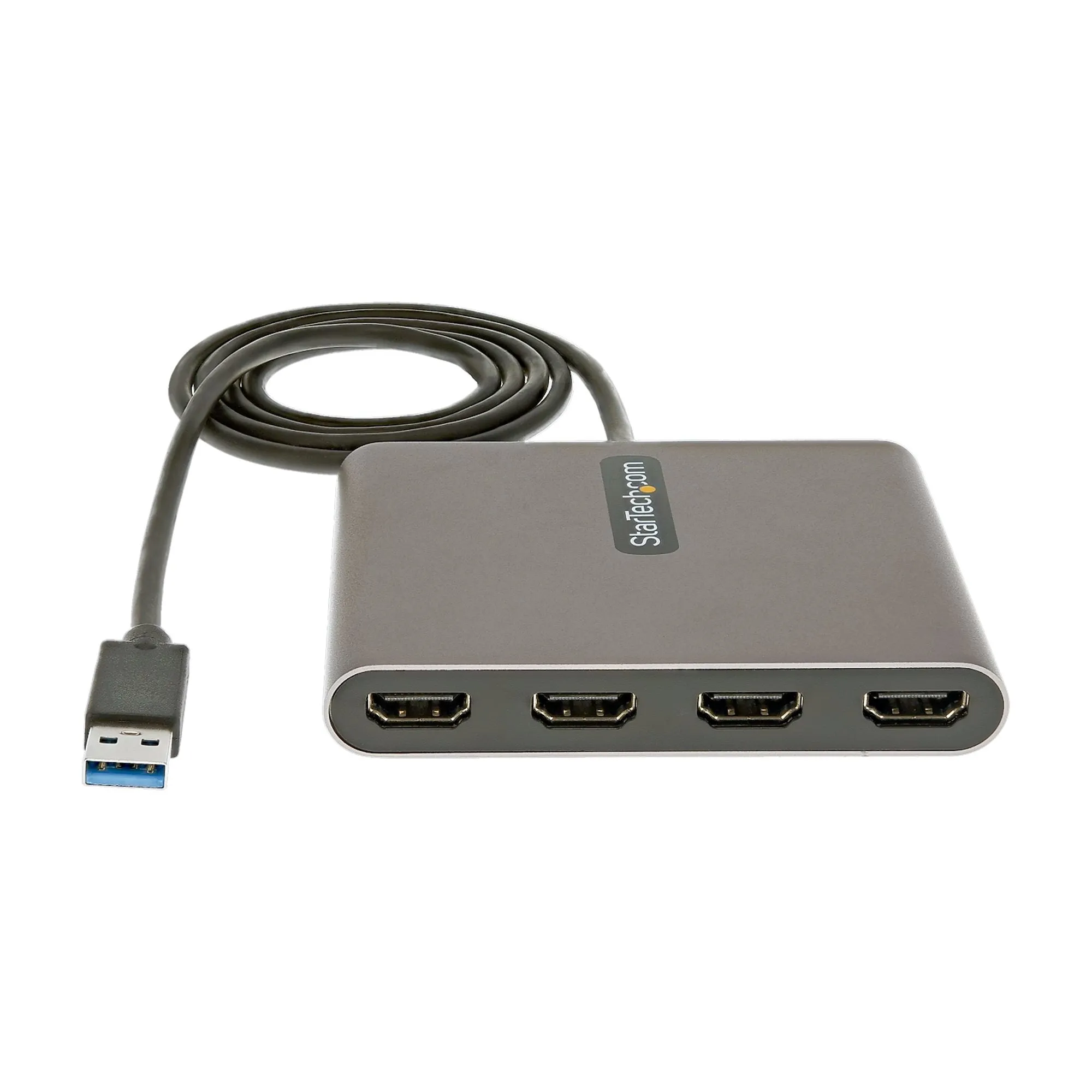 Startech.Com Usb 3.0 To 4 Hdmi Adapter, External Video & Graphics Card, Usb Type-A To Quad Hdmi Monitor Display Adapter