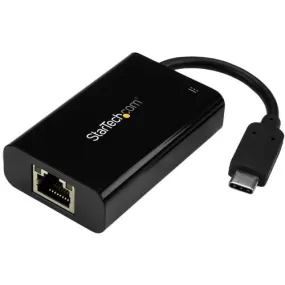 StarTech.com USB-C to Gigabit Network Adapter with PD Charging - USB 3.0 - Realtek RTL8153 - 1 Port(s) - 1 - Twisted Pair - 10/100/1000Base-T - Portable