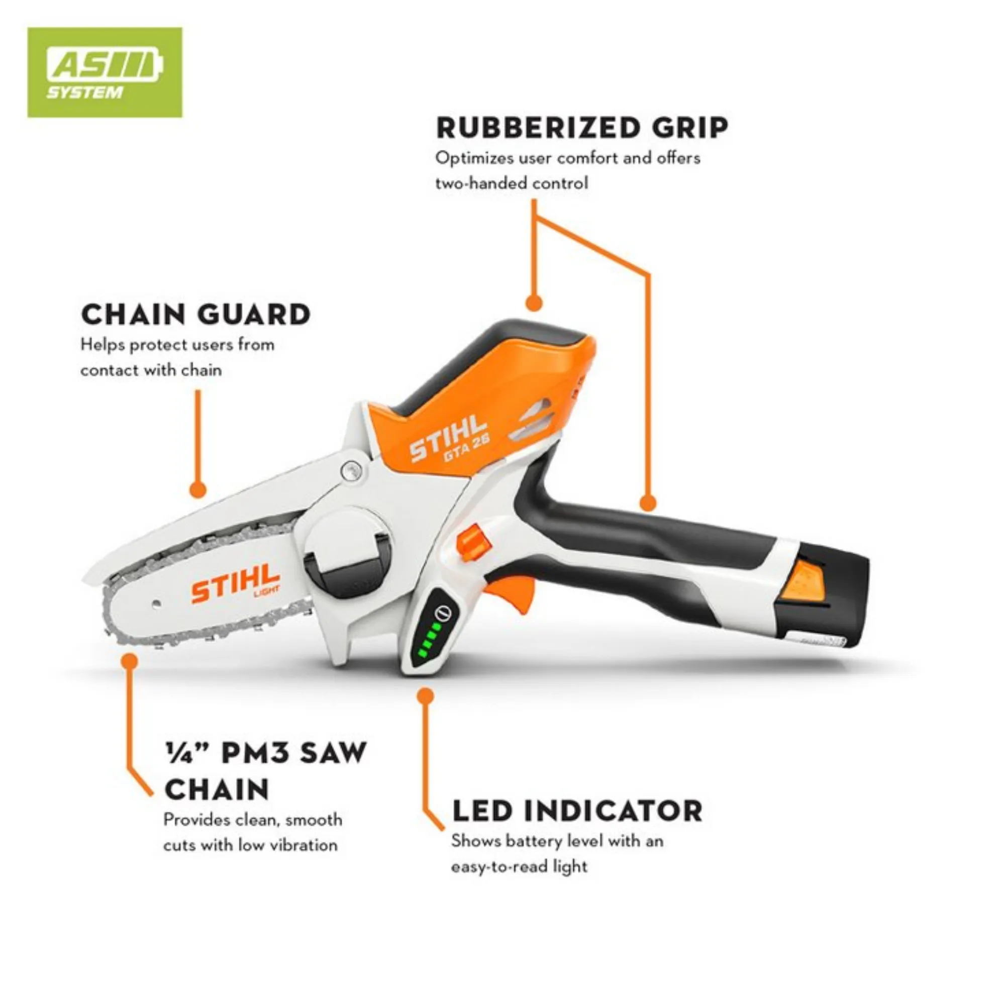 STIHL GTA 26 Battery Powered Garden Pruner with Battery & Charger