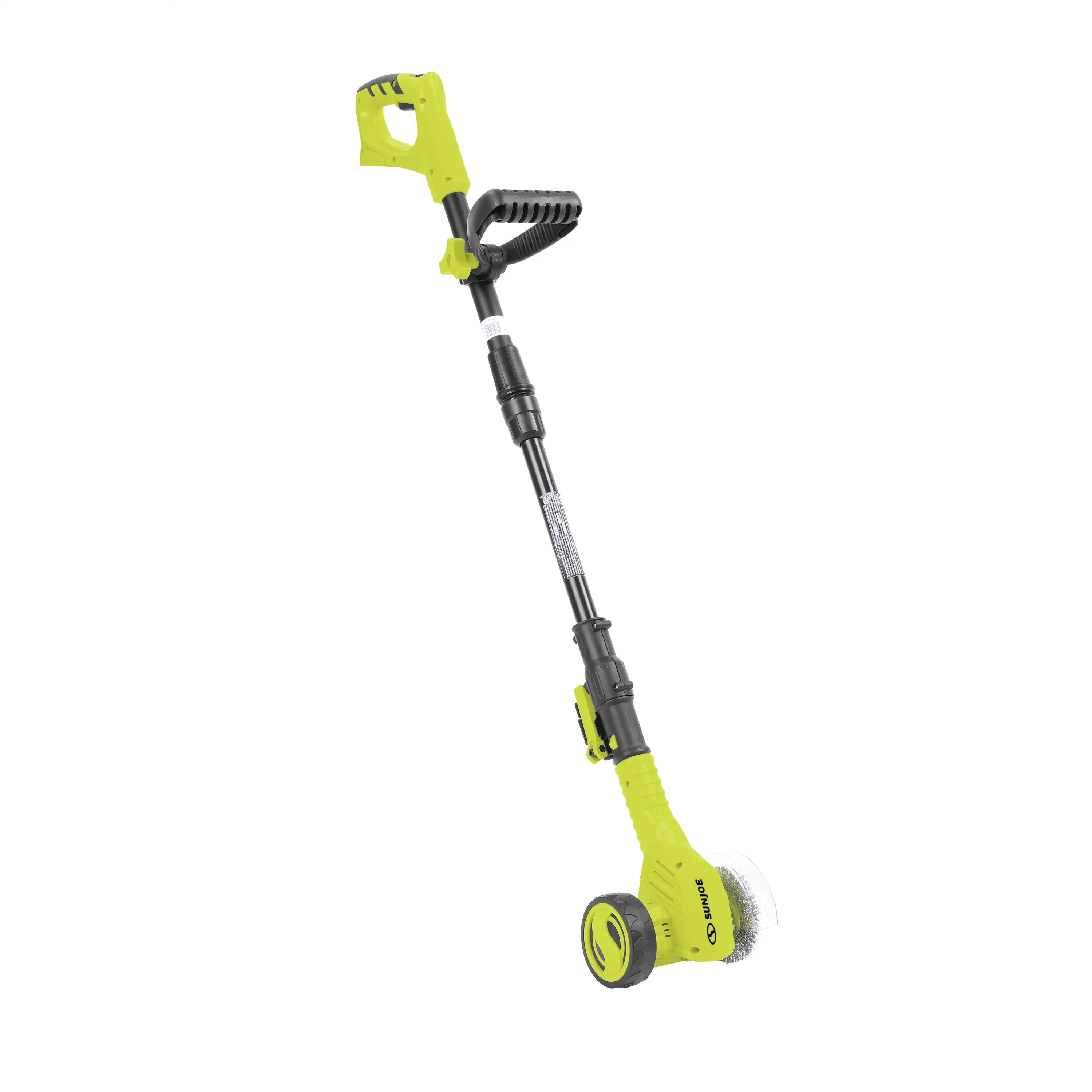 Sun Joe 24V-CTC-CT 24-Volt IONMAX Cordless Weed Sweeper W/ Nylon Brush, Steel Wire Brush, & Adjustable Pole | Sweeper Head W/ Wheel | Tool Only