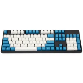 taihao abs double shot keycaps for diy gaming mechanical keyboard blue withe