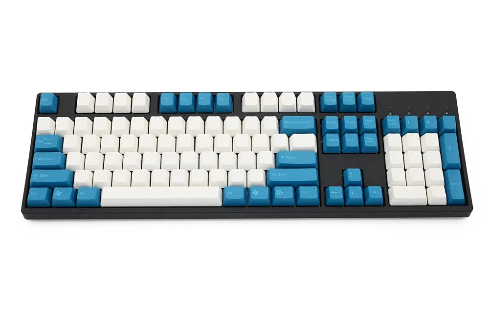 taihao abs double shot keycaps for diy gaming mechanical keyboard blue withe