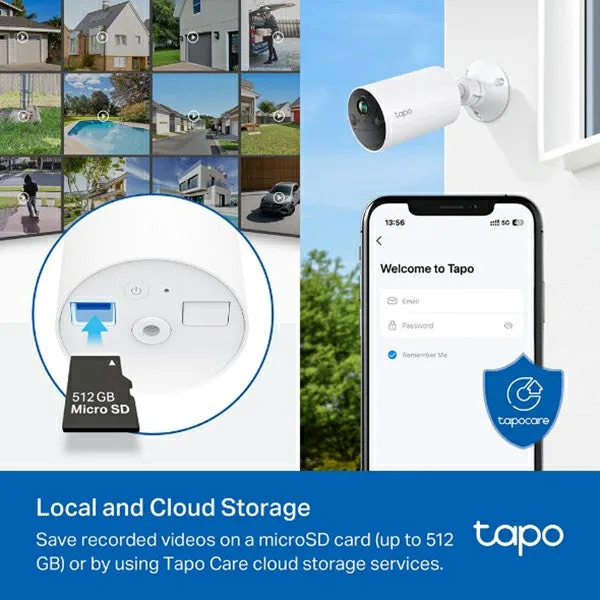 Tapo 2K Smart Indoor/Outdoor Security Camera - White | Tapo C410