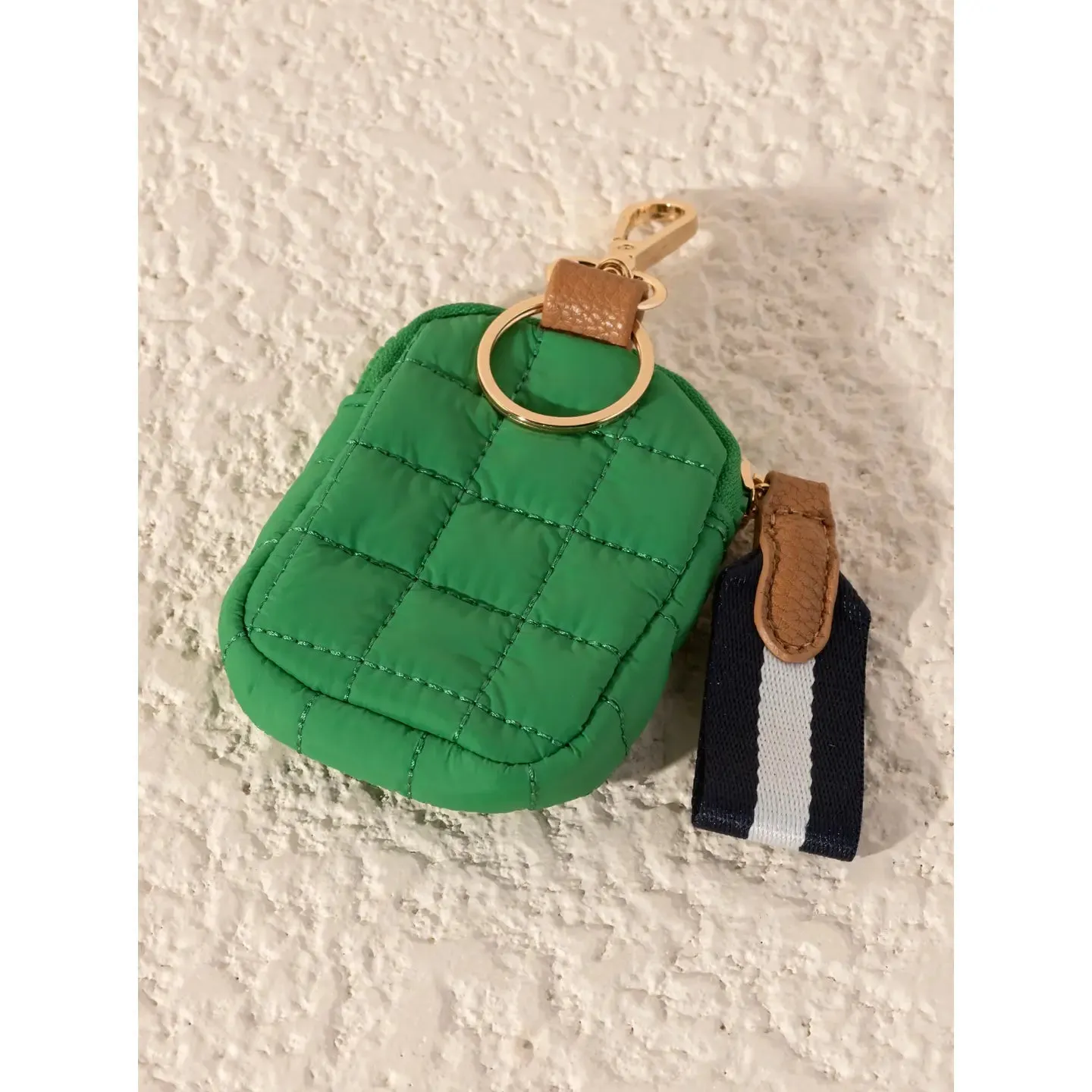 The Ezra Quilted Nylon Clip-On Pouch