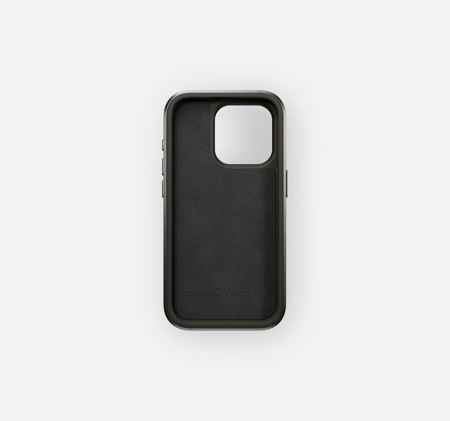 Titanium Leather Case | iPhone 15 Pro | Slate Black