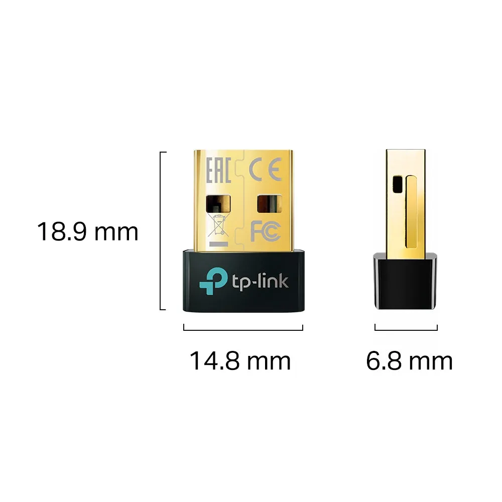 TP-Link UB500 Bluetooth 5.0 Nano USB Dongle Compatible with non-Bluetooth PC, Desktop, Laptop, Mouse, Keyboard, Printer, Speaker, Headset, etc. Supports Windows 11/10/8.1/7 Wireless Receiver Adapter - Smart Network Devices | TPLINK TP LINK