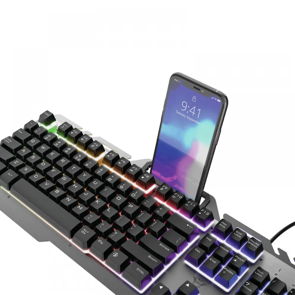 Trust GXT853 Esca Metal Rainbow Gaming Keyboard