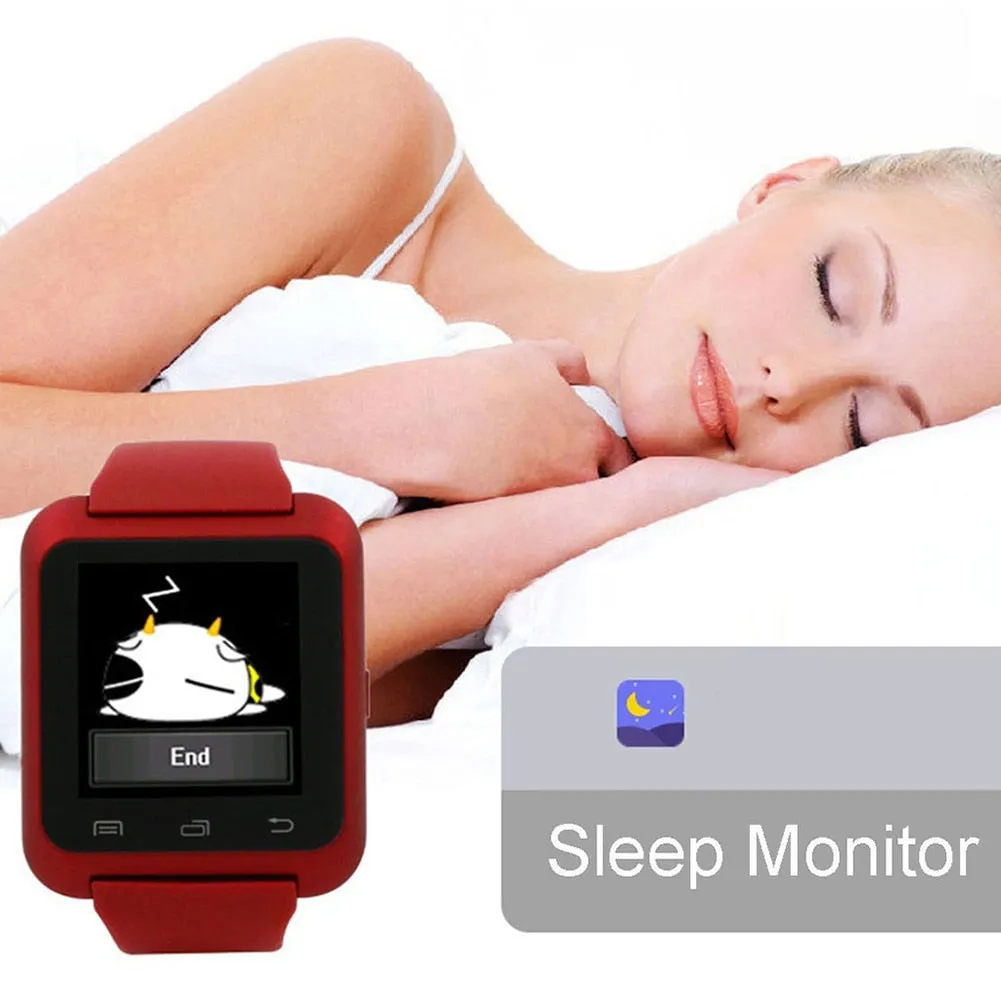 U8 Bluetooth Smart Watch with Call, Sleep Monitor, Altimeter,  Pedometer for Android and iPhones