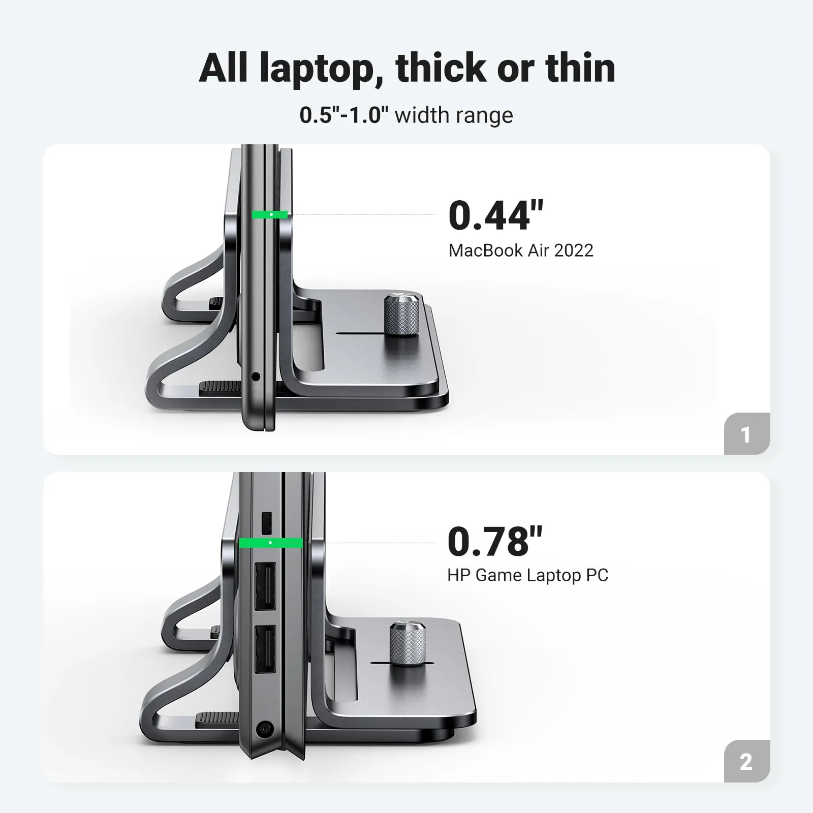 UGREEN Adjustable Vertical Laptop Stand