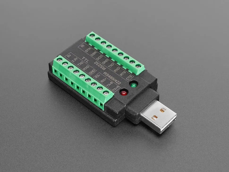 USB to Multi-Protocol Serial Adapter: RS-232 / TTL UART / RS-485