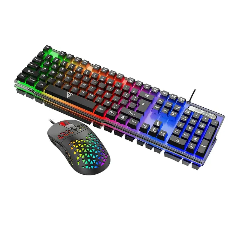 V4 mechanical touch keyboard mouse set game set luminous wired photoelectric keyboard