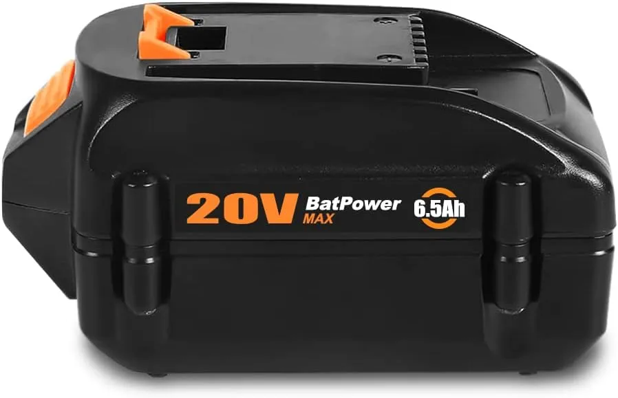 WA3578 20V 6.5Ah Extended Capacity Lithium ion Battery for WORX 20V Battery 6.0Ah 5.0Ah 4.0Ah 3.0Ah 2.0Ah WG630 WG322 WG543 WG163 WA3578 20V Battery