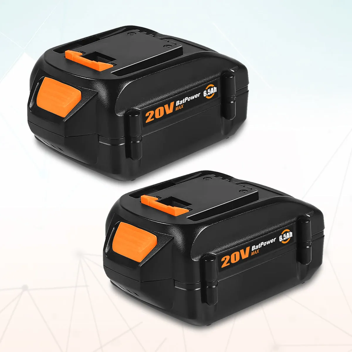 WA3578 20V 6.5Ah Extended Capacity Lithium ion Battery for WORX 20V Battery 6.0Ah 5.0Ah 4.0Ah 3.0Ah 2.0Ah WG630 WG322 WG543 WG163 WA3578 20V Battery