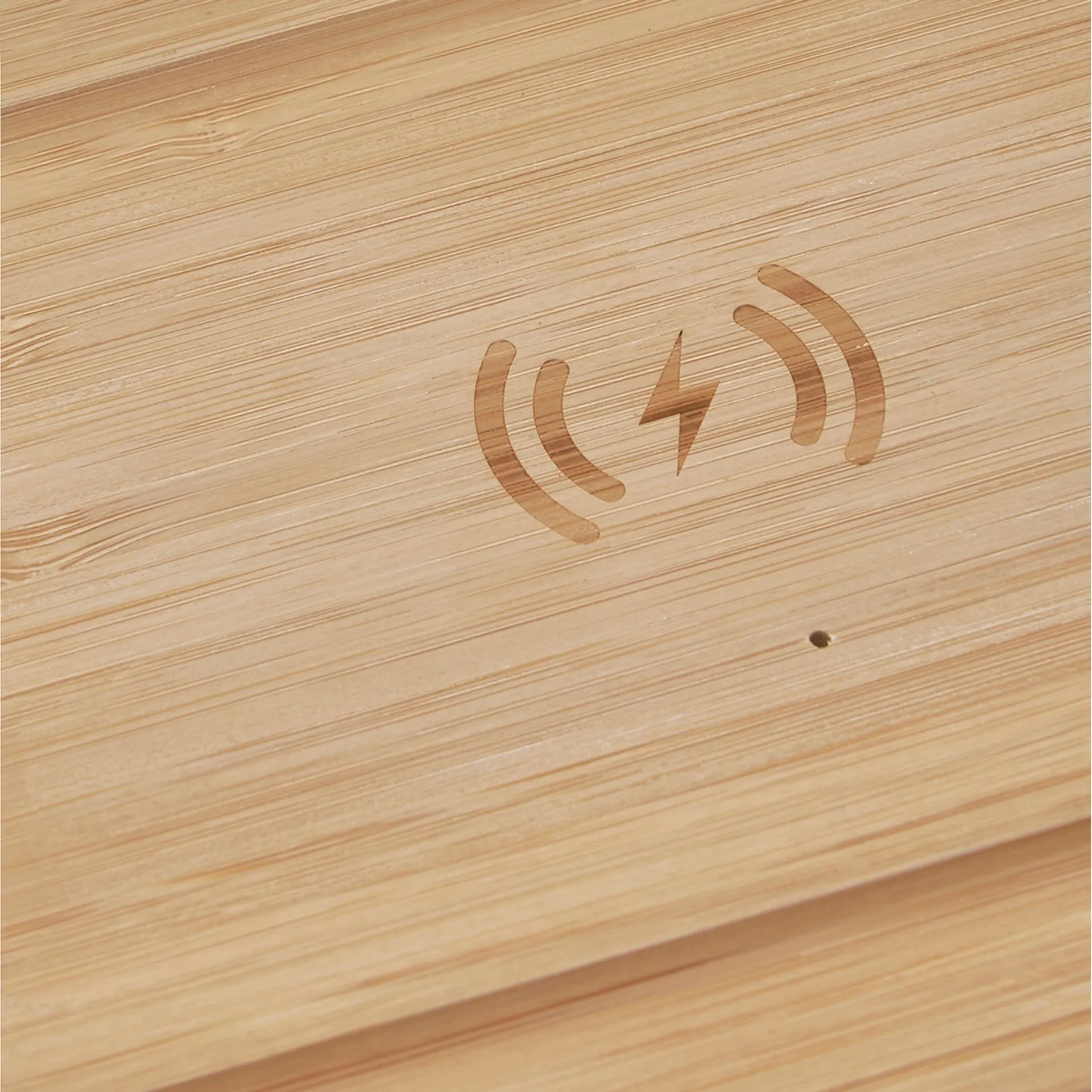 Wireless Bamboo Charging Block