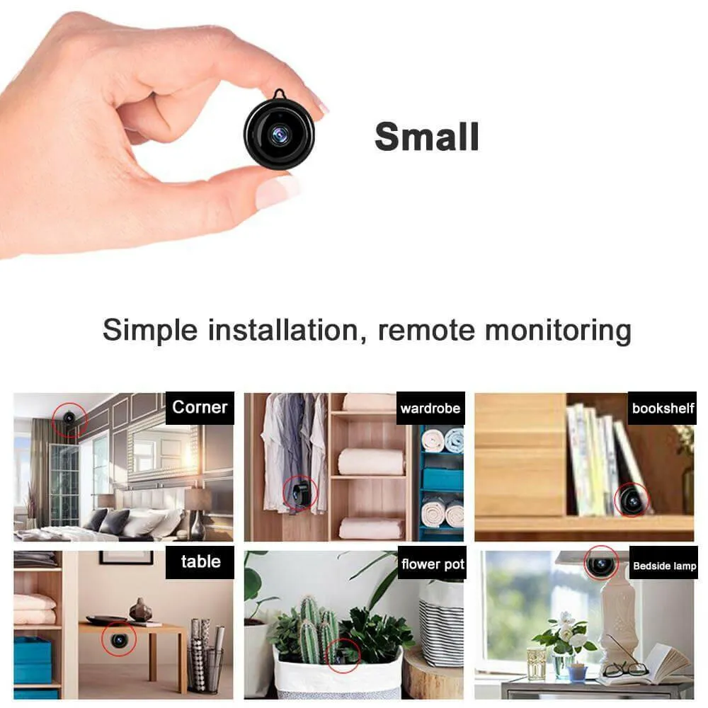 Wireless Mini IP Camera 1080P HD IR CCTV Infrared Night Vision Micro