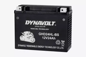 YTX24HL-BS  DYNAVOLT BATTERY HARLEY DAVIDSON 12V