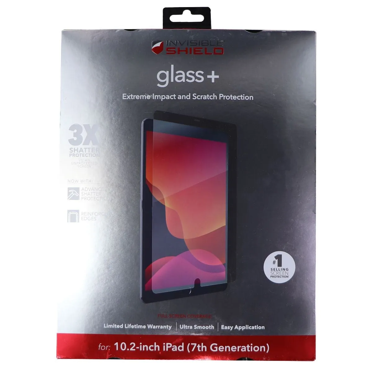 ZAGG InvisibleShield Glass   Tempered Glass Screen Protector for Apple iPad 10.2