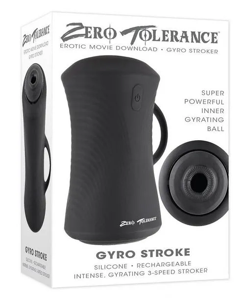 Zero Tolerance Gyro Stroker Rechargeable Masturbator - Black